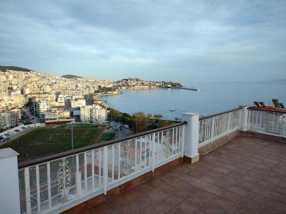 卡瓦拉Finas Penthouse,Private Terrace,Great View,Mins From Sea公寓 外观 照片