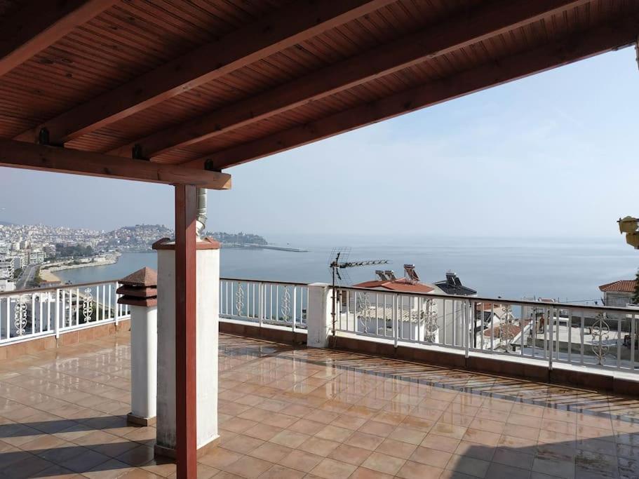 卡瓦拉Finas Penthouse,Private Terrace,Great View,Mins From Sea公寓 外观 照片