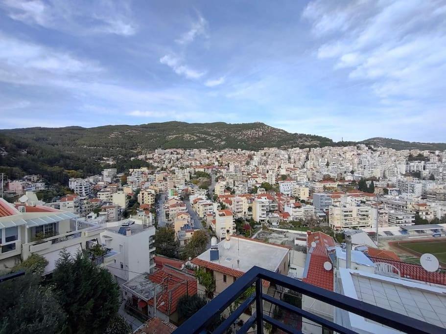 卡瓦拉Finas Penthouse,Private Terrace,Great View,Mins From Sea公寓 外观 照片