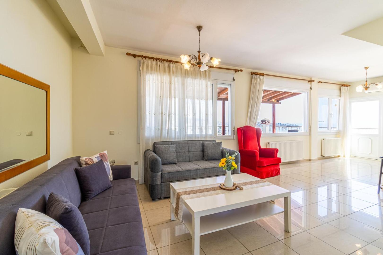 卡瓦拉Finas Penthouse,Private Terrace,Great View,Mins From Sea公寓 外观 照片