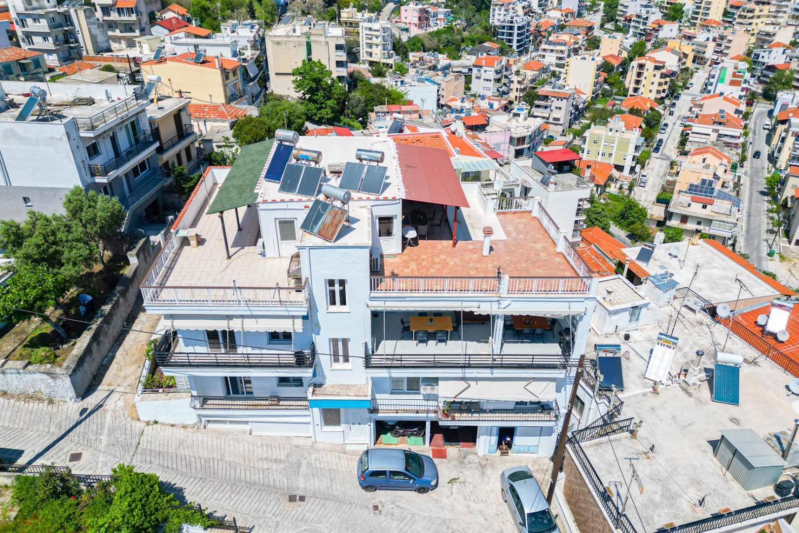 卡瓦拉Finas Penthouse,Private Terrace,Great View,Mins From Sea公寓 外观 照片