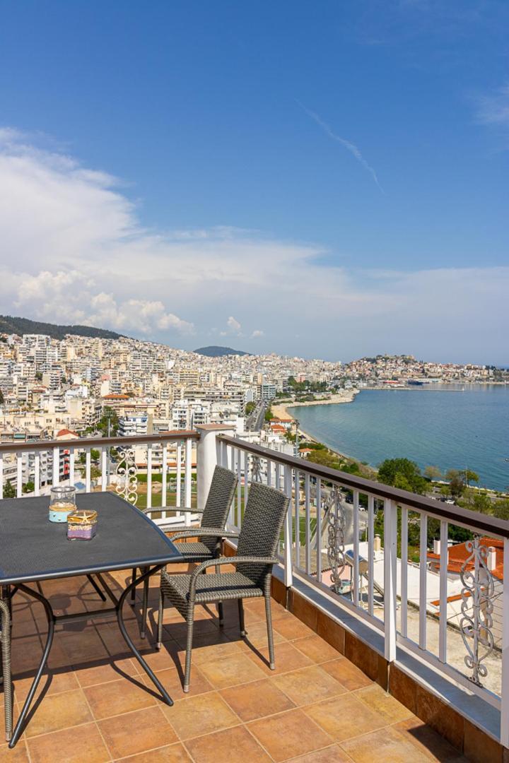卡瓦拉Finas Penthouse,Private Terrace,Great View,Mins From Sea公寓 外观 照片