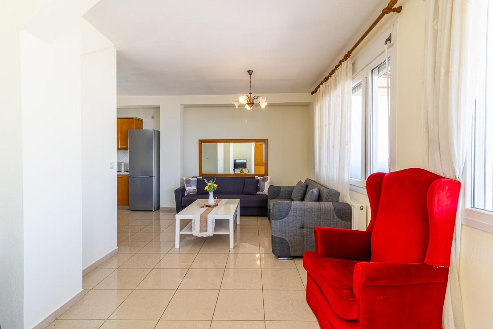 卡瓦拉Finas Penthouse,Private Terrace,Great View,Mins From Sea公寓 外观 照片