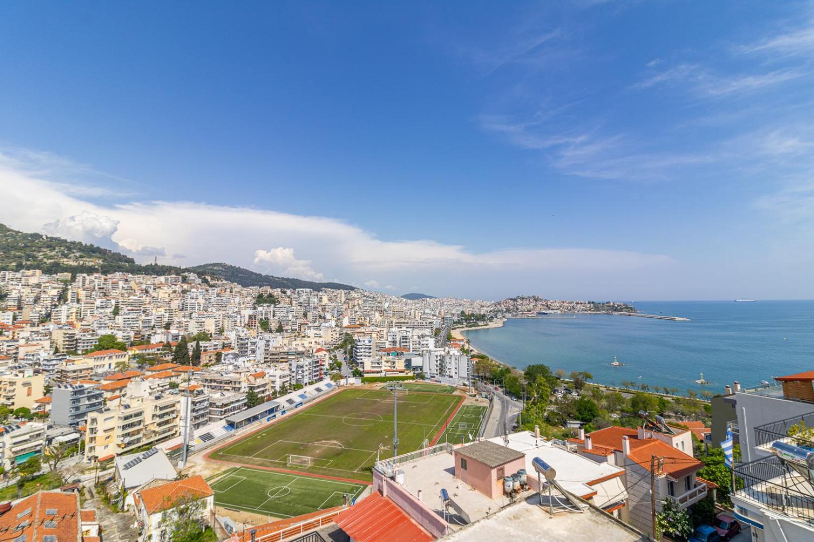 卡瓦拉Finas Penthouse,Private Terrace,Great View,Mins From Sea公寓 外观 照片