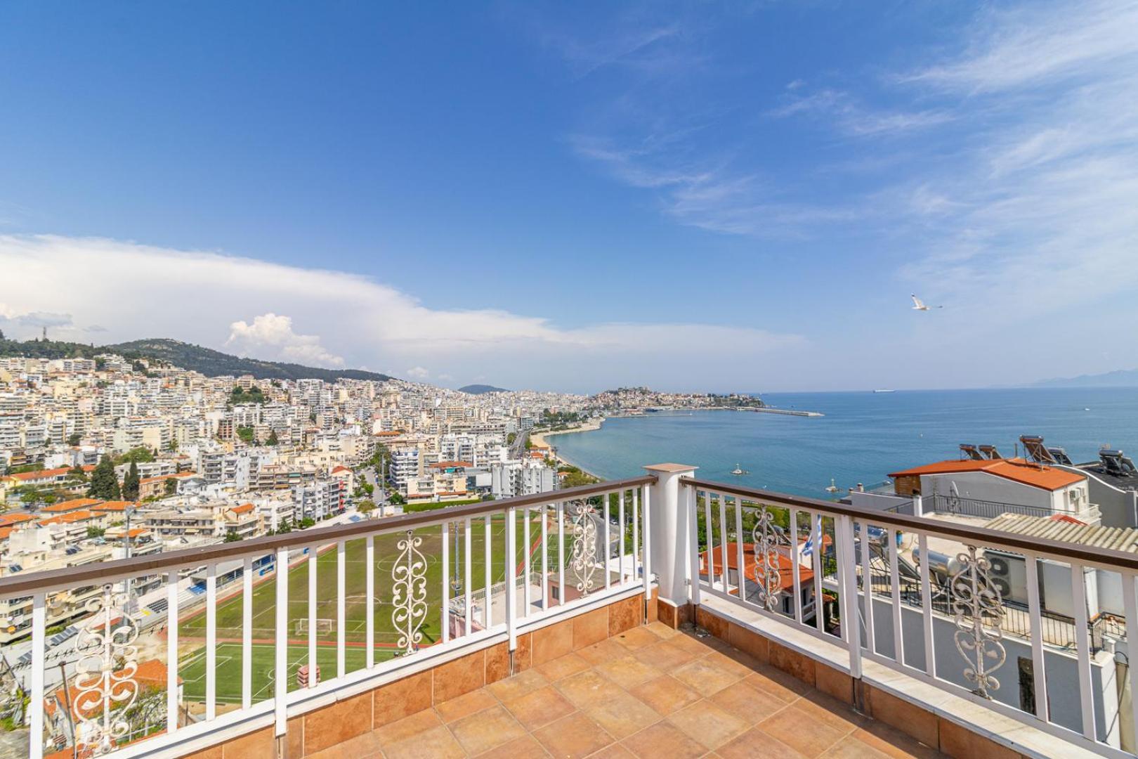 卡瓦拉Finas Penthouse,Private Terrace,Great View,Mins From Sea公寓 外观 照片